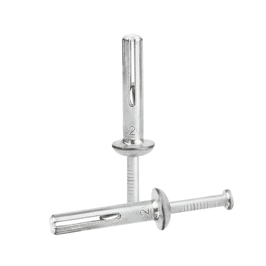 6.5 x 30mm Mushroom Head Zinc Alloy Nail In Anchor 100pcs